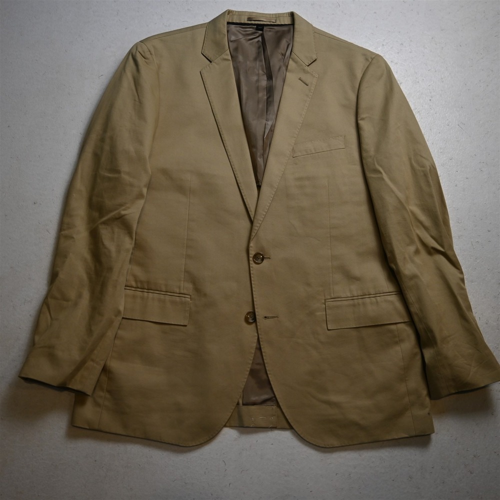 NEW JCrew 42R Khaki Larusmiani 100% Cotton A0538 Ludlow Suit Jacket Sport Coat